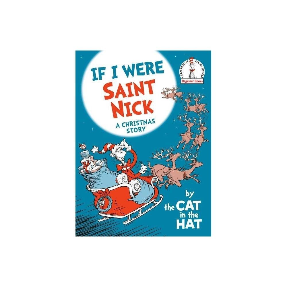 NWT If I Were Saint Nick Cat In The Hat Christmas Hardcover Book Dr. Seuss